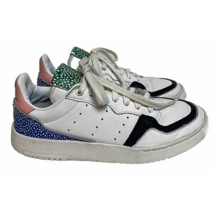 Adidas Her Studio London Sneakers Womens 10 Supercourt White Leather Pink Green